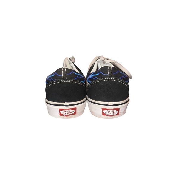 Vans Unisex Old Skool Electric Flame Black/True White-Awesome Glow in the Dark - Picture 4 of 7